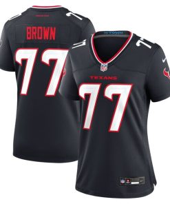 Trenton Brown Houston Texans Nike Women's Team Game Jersey -  Navy