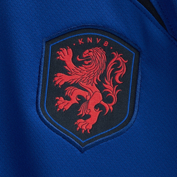 Netherlands National Team Nike Youth 2022/23 Away Breathe Stadium Replica Blank Jersey - Royal - Image 5