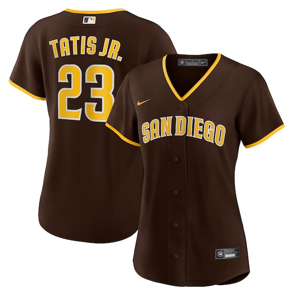 Fernando Tat¨ªs Jr. San Diego Padres Nike Women's Road Replica Player Jersey - Brown/White - Image 5