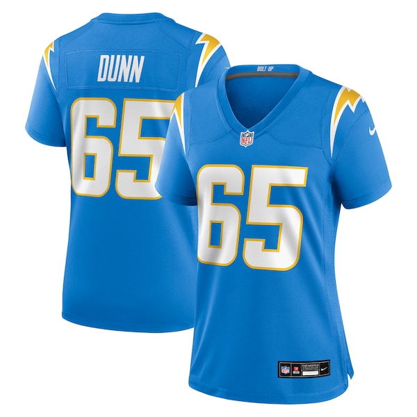 Michael Dunn Los Angeles Chargers Nike Women's Team Game Jersey - Powder Blue