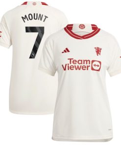 Mason Mount Manchester United adidas 2023/24 Third Replica Player Jersey - White