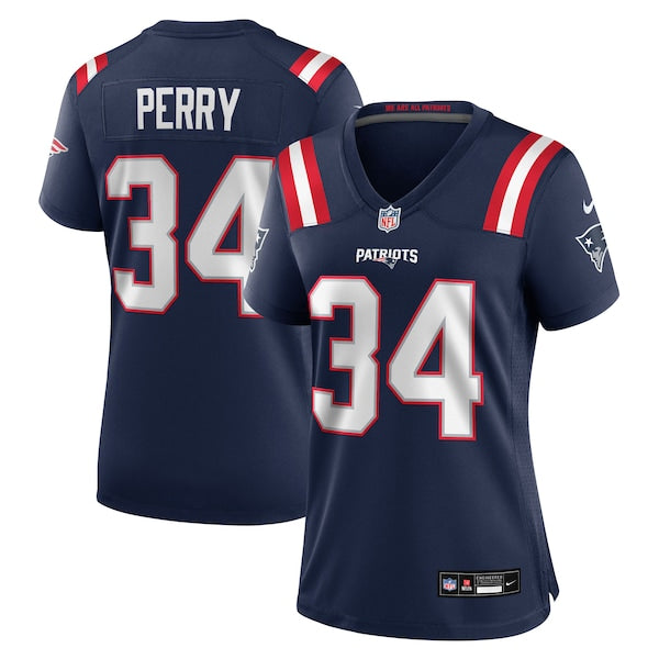 Mark Perry New England Patriots Nike Women's Team Game Jersey - Navy - Image 2