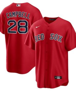Kristian Campbell Boston Red Sox Nike Alternate Replica Jersey - Red/White