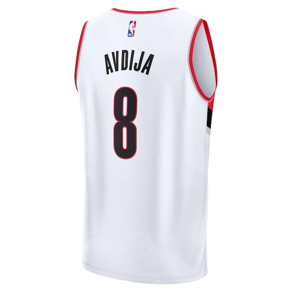 Deni Avdija Portland Trail Blazers Youth Fast Break Replica Player Jersey - Association - White Edition - Image 3