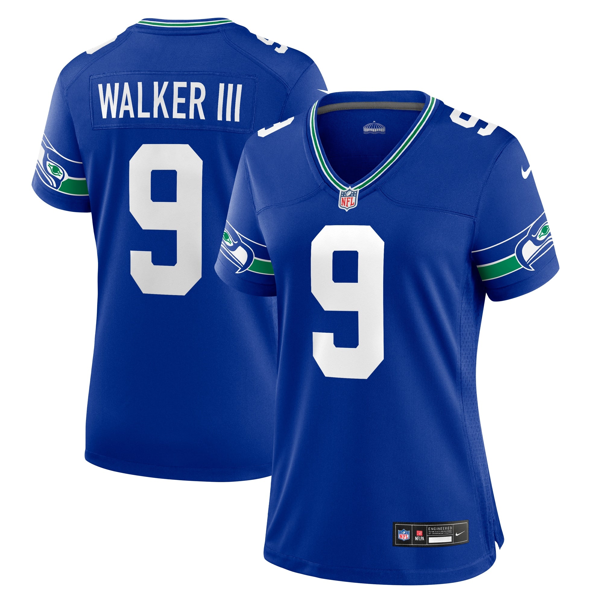 Kenneth Walker III Seattle Seahawks Nike Women's Player Jersey - Navy/Royal - Image 5