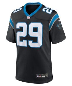 Alternative view of Akayleb Evans Carolina Panthers Nike Team Game Jersey -  Black