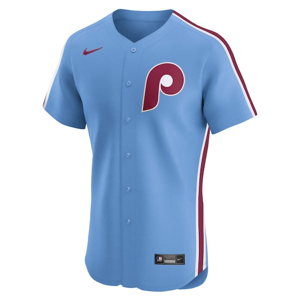 Philadelphia Phillies Nike Alternate Elite Jersey - Light Blue/Cream/White - Image 3