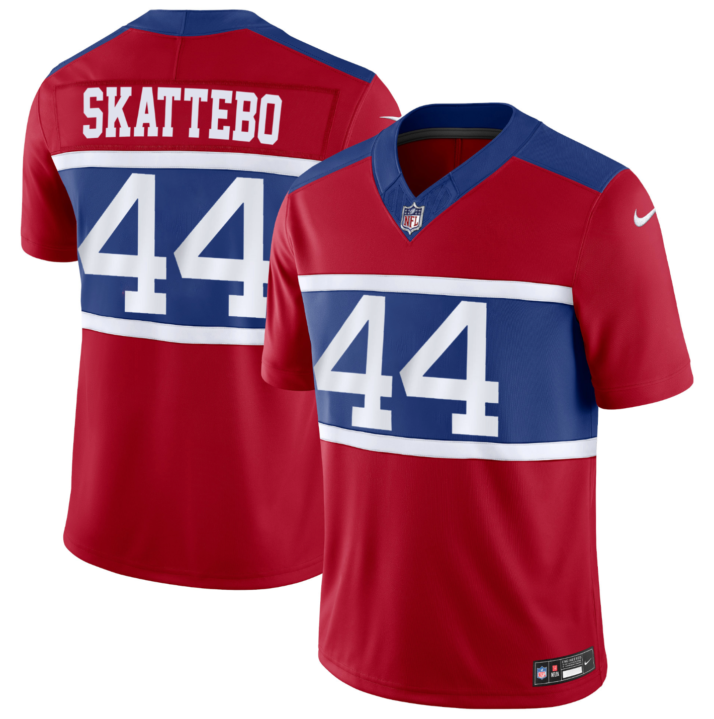 Cam Skattebo New York Giants Nike 2nd Alternate Vapor F.U.S.E Limited Jersey - Red