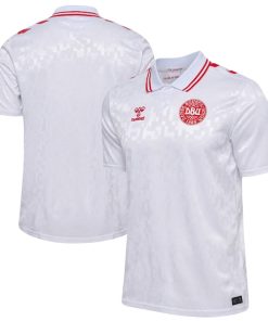 Alternative view of Denmark National Team 2024 Away Replica Jersey - White/Red