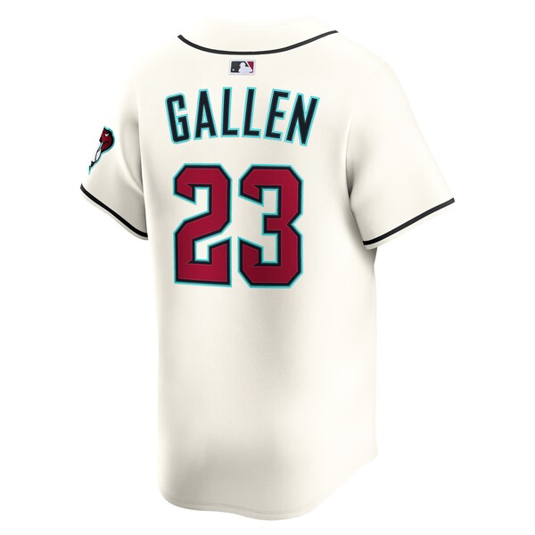 Zac Gallen Arizona Diamondbacks Nike Alternate Limited Player Jersey - Cream - Image 3
