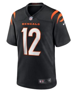 Alternative view of Tyron Johnson Cincinnati Bengals Nike Home Game Player Jersey - Black