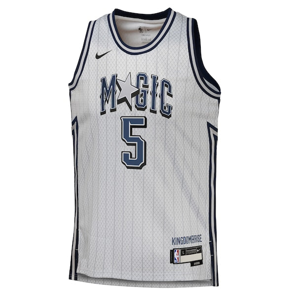 Paolo Banchero Orlando Magic Nike Youth 2024/25 Swingman Player Jersey - City Edition - Silver - Image 2