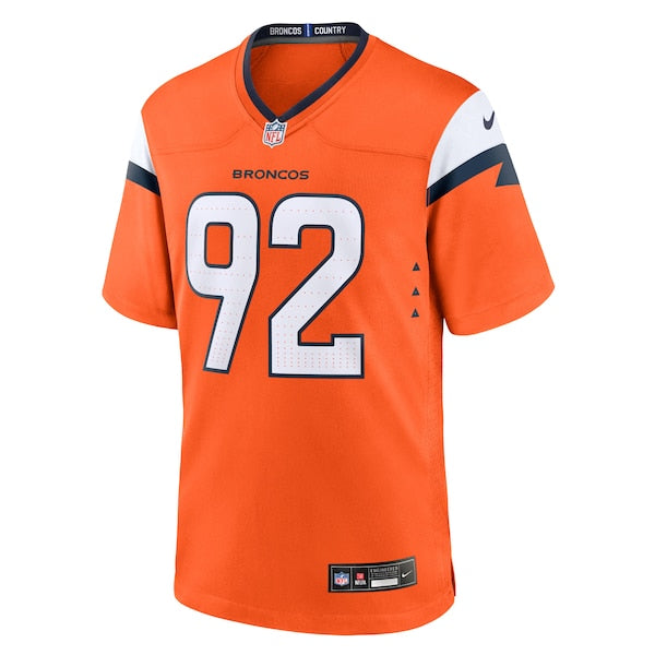 Dondrea Tillman Denver Broncos Nike Team Game Jersey - Orange - Image 2