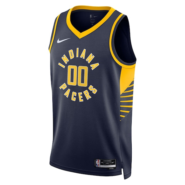 Indiana Pacers Nike Unisex 2025 NBA Finals Patch Custom Swingman Jersey - Navy - Icon Edition - Image 2