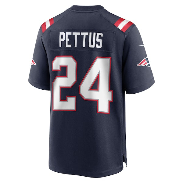 Dell Pettus New England Patriots Nike Game Jersey - Navy - Image 3
