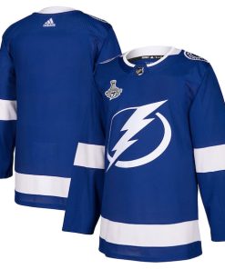 Tampa Bay Lightning adidas 2021 Stanley Cup Champions Patch Authentic Jersey - Blue