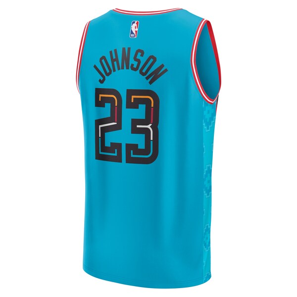 Cameron Johnson Phoenix Suns Youth 2022/23 Fast Break Jersey - City Edition - Turquoise - Image 3