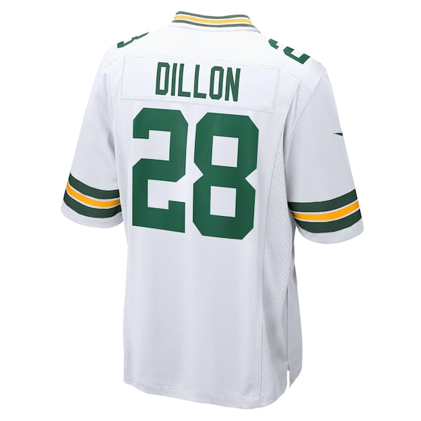 AJ Dillon Green Bay Packers Nike Game Player Jersey - White - Image 3