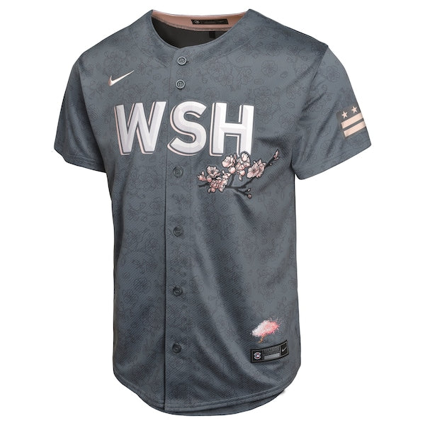 Washington Nationals Nike Youth City Connect Limited Jersey - Charcoal - Image 2
