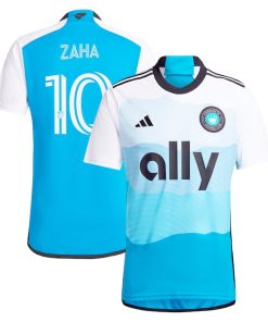 Wilfried Zaha Charlotte FC adidas 2024 The Carolina Kit: Explore Replica Player Jersey - Blue