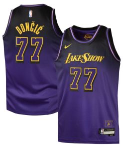 Luka Don?i? Los Angeles Lakers Nike Youth City Edition Swingman Jersey - Purple