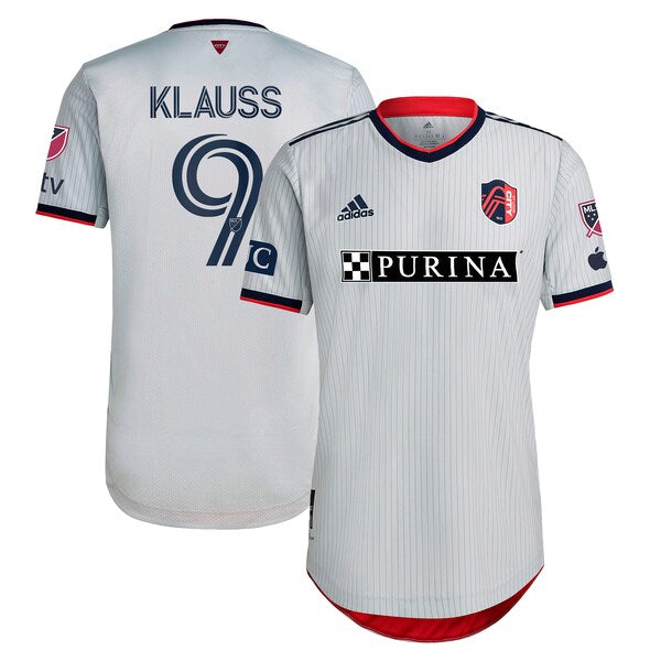 Jo?o Klauss St. Louis City SC adidas 2024 The Spirit Kit Authentic Jersey - Gray