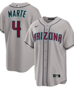 Ketel Marte Arizona Diamondbacks Nike Road Replica Jersey - Gray/Cream