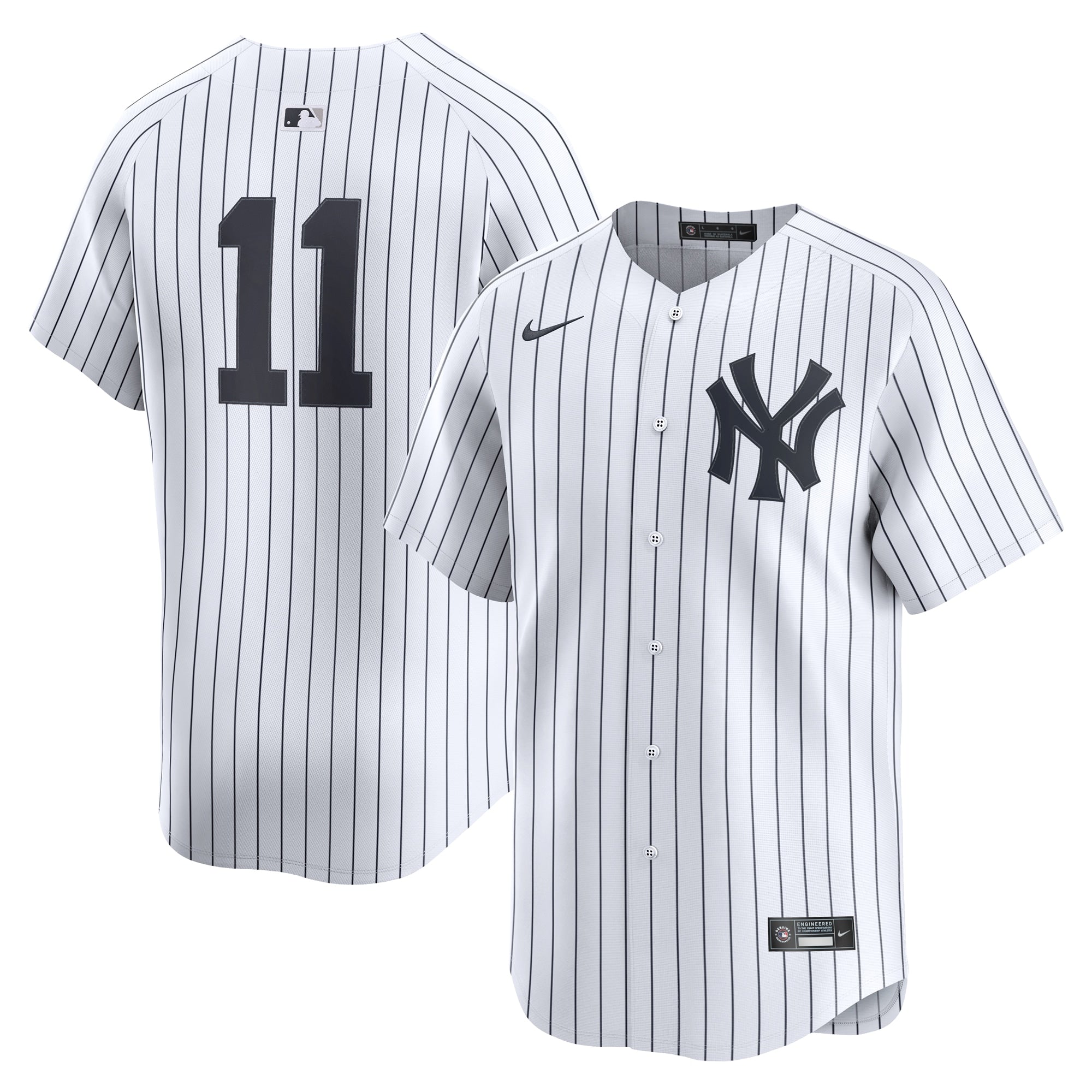 Anthony Volpe New York Yankees Nike Road Limited Player Jersey - Gray/White - Image 6