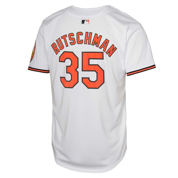 Adley Rutschman Baltimore Orioles Youth Limited Player Jersey - White/Black - Image 4