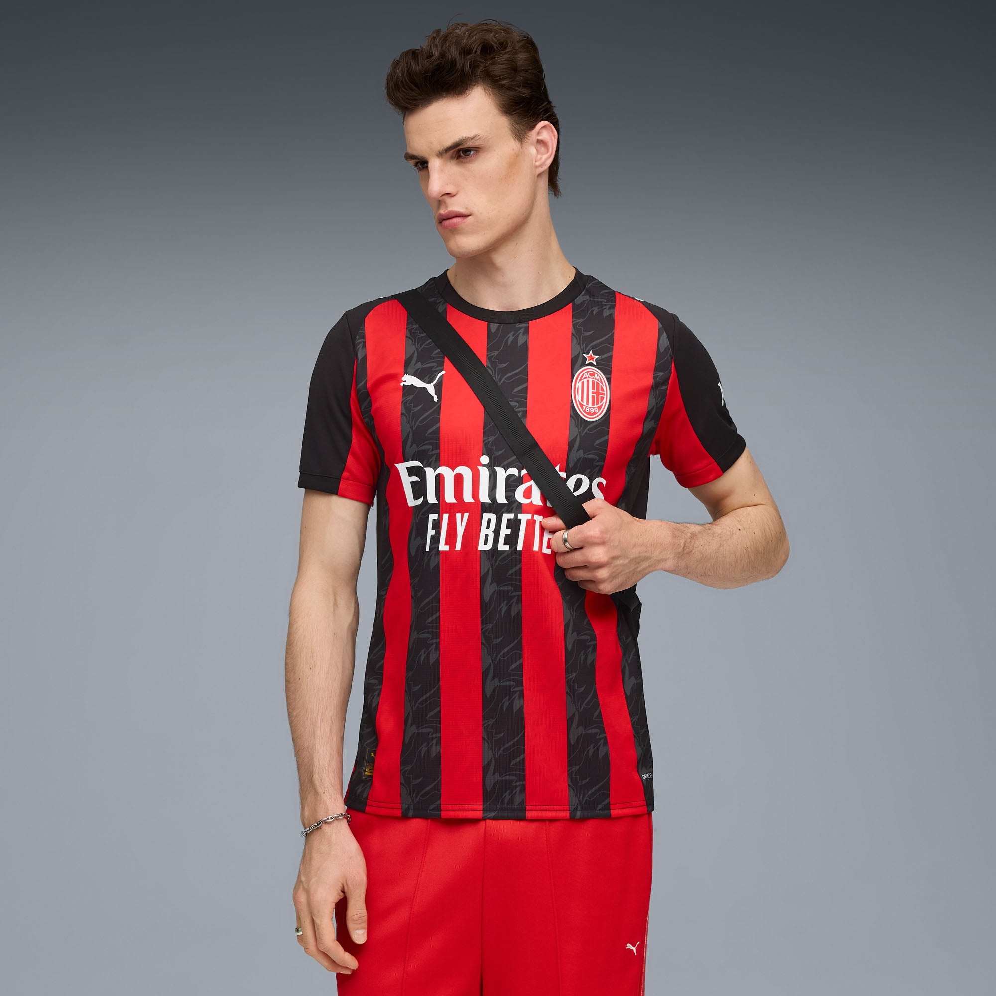 AC Milan Puma 2025/26 Away Replica Jersey - White/Red - Image 5