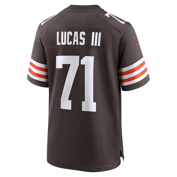 Cornelius Lucas Cleveland Browns Nike Team Game Jersey - Brown - Image 3