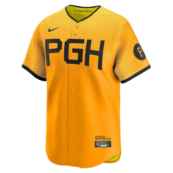 Pittsburgh Pirates Nike City Connect Limited Jersey - Gold - Image 2