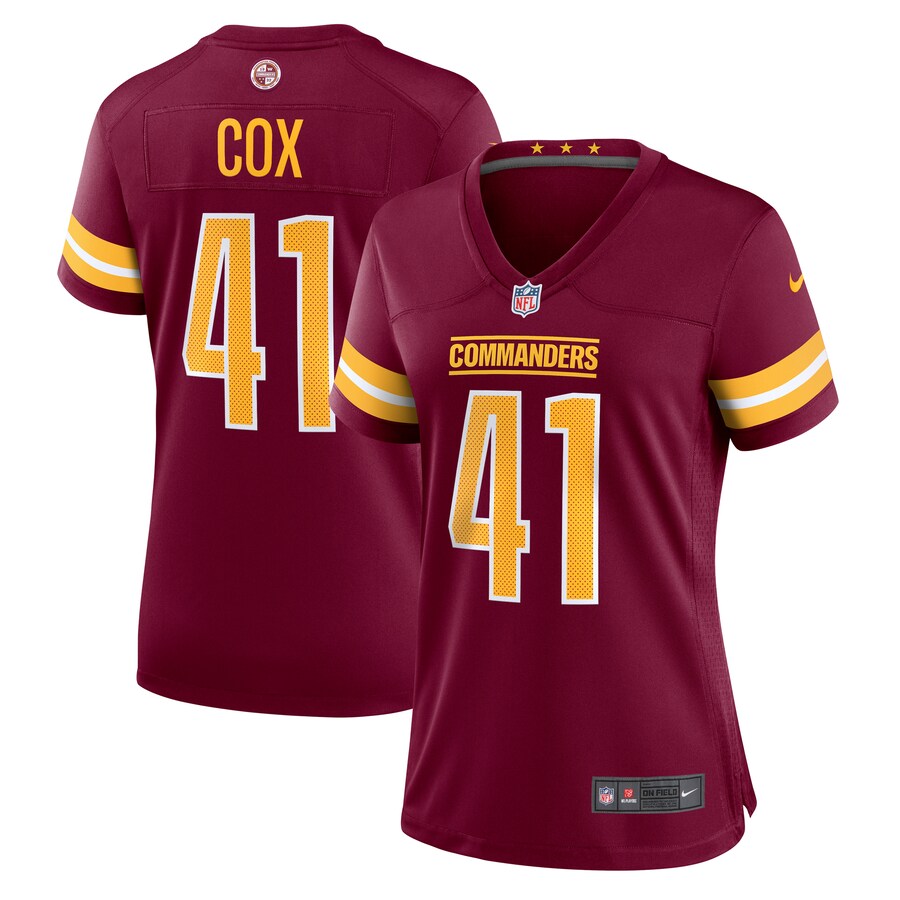 Jabril Cox Washington Commanders Nike Women's Team Game Jersey - Burgundy