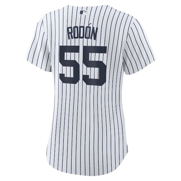 Carlos Rodon New York Yankees Nike Women's Home Official Player Jersey - White/Navy - Image 3