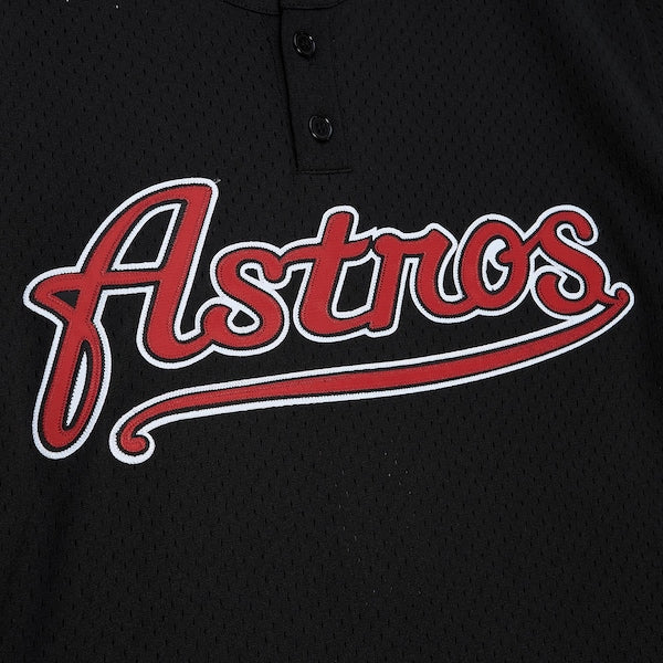 Craig Biggio Houston Astros Profile Big & Tall Cooperstown Collection Mesh Batting Practice Jersey - Black - Image 4