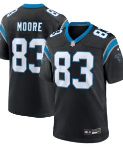 David Moore Carolina Panthers Nike  Game Jersey -  Black
