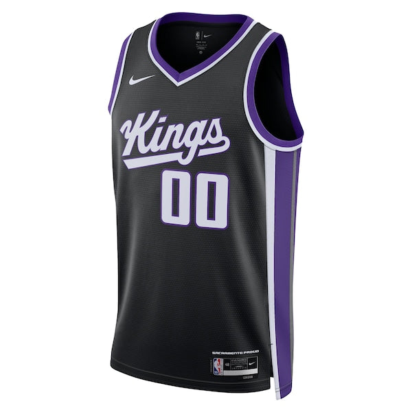 Sacramento Kings Nike Unisex Swingman Custom Jersey - Icon Edition - Black - Image 2