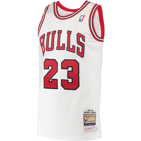 Michael Jordan Chicago Bulls 1995 Hardwood Classics Authentic Jersey - White - Image 2