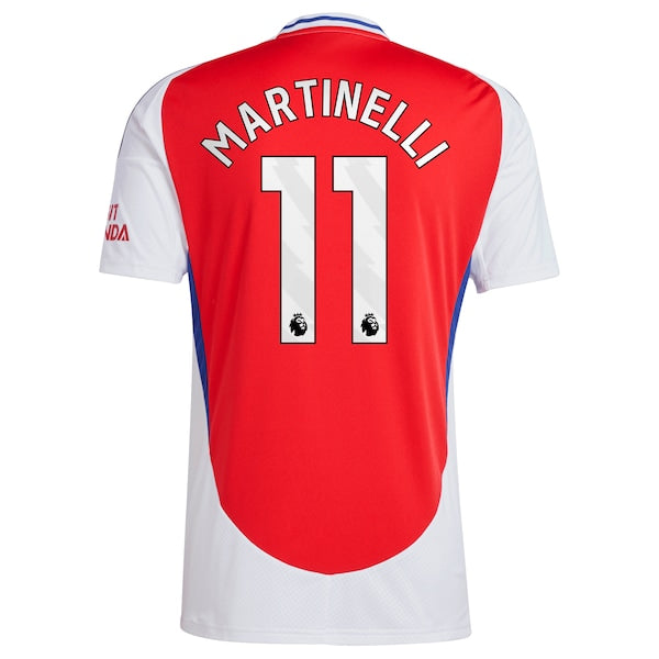 Gabriel Martinelli Arsenal adidas 2024/25 Home Replica Player Jersey?ยจC Red - Image 3