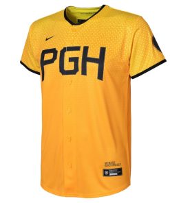 Alternative view of Willie Stargell Pittsburgh Pirates Nike Youth 2023 City Connect Replica Player Jersey - Gold