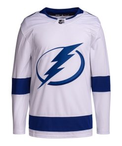 Alternative view of Tampa Bay Lightning adidas Away Primegreen Authentic Jersey?¨C White