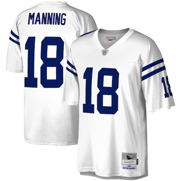 Peyton Manning Indianapolis Colts Legacy Replica Jersey - White/Royal - Image 2