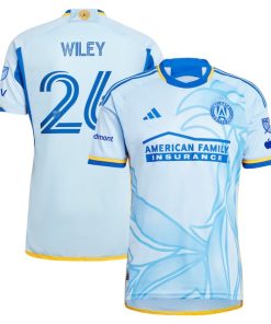 Caleb Wiley Atlanta United FC adidas 2024 The Resurgens Kit Authentic Player Jersey - Light Blue