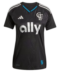 Alternative view of Wilfried Zaha Charlotte FC adidas Women's 2025 Fortress Kit Replica Player Jersey - Black