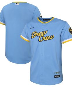 Milwaukee Brewers Nike Toddler 2022 City Connect Replica Team Jersey - Powder Blue