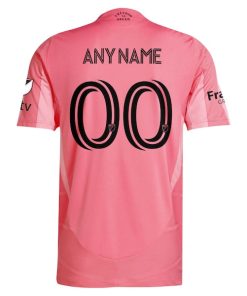 Alternative view of Inter Miami CF adidas 2025 Euforia Authentic Custom Jersey - Light Pink