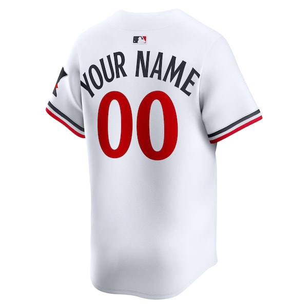 Minnesota Twins Nike Home Limited Custom Jersey - White - Image 3