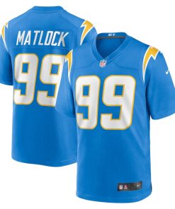 Scott Matlock Los Angeles Chargers Nike Team Game Jersey - Powder Blue