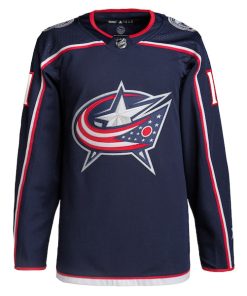 Alternative view of Adam Fantilli Columbus Blue Jackets adidas Home Primegreen Authentic Pro Player Jersey - Navy