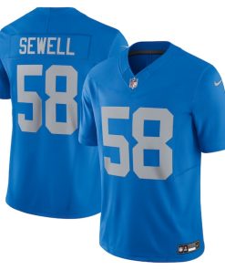 Penei Sewell Detroit Lions Nike Vapor F.U.S.E. Alternate Limited Jersey - Blue